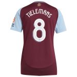 AVFC aston villa adidas home shirt 2024-25 – womens with tielemans 8 cup printing Collection | Official Aston Villa Kits and Apparel