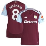 AVFC aston villa adidas home shirt 2024-25 – womens with tielemans 8 printing Collection | Official Aston Villa Kits and Apparel