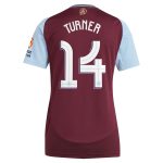 AVFC aston villa adidas home shirt 2024-25 – womens with turner 14 cup printing Collection | Official Aston Villa Kits and Apparel