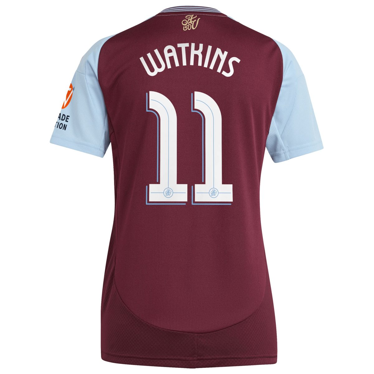 AVFC aston villa adidas home shirt 2024-25 – womens with watkins 11 cup printing Collection | Official Aston Villa Kits and Apparel