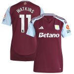 AVFC aston villa adidas home shirt 2024-25 – womens with watkins 11 printing Collection | Official Aston Villa Kits and Apparel
