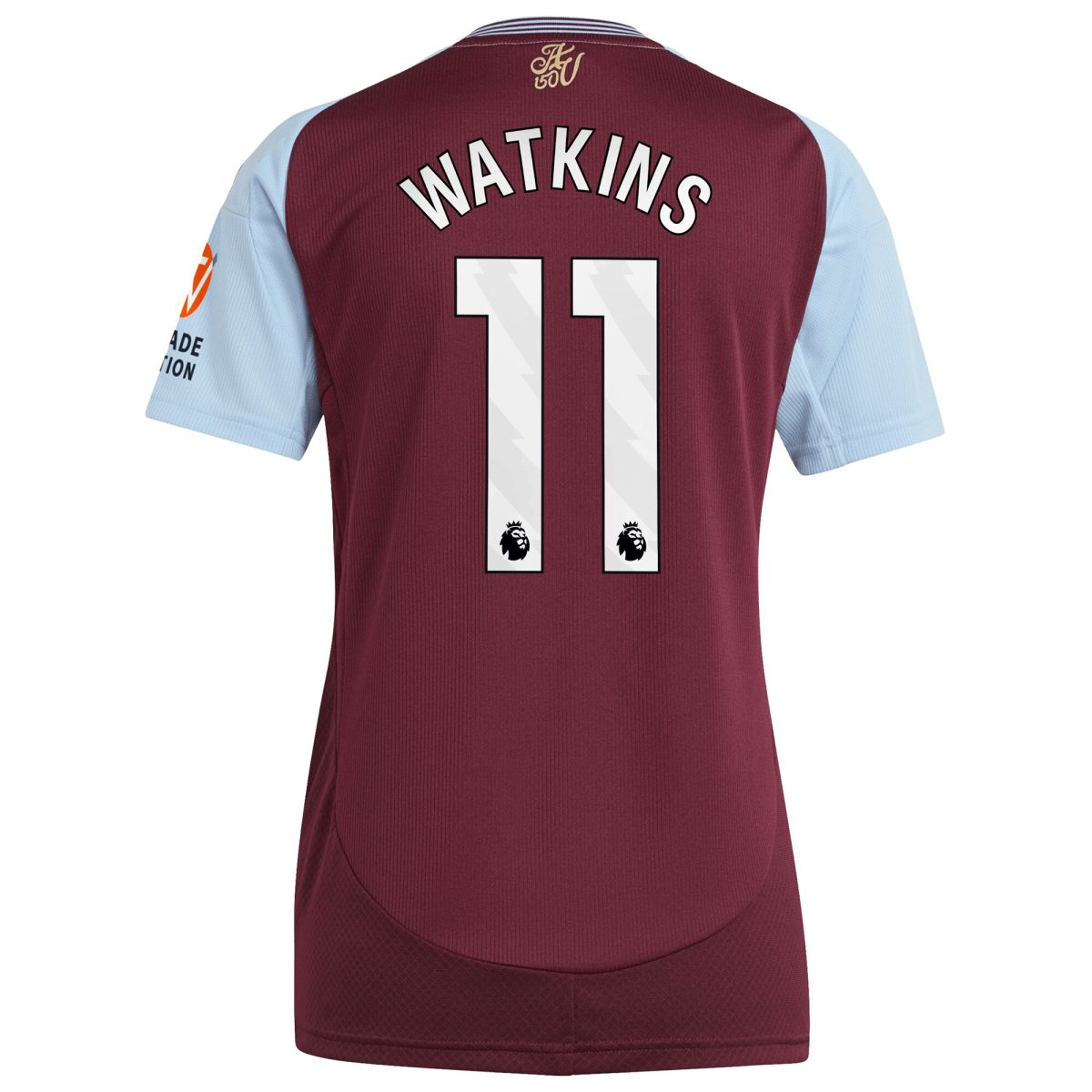 AVFC aston villa adidas home shirt 2024-25 – womens with watkins 11 printing Collection | Official Aston Villa Kits and Apparel