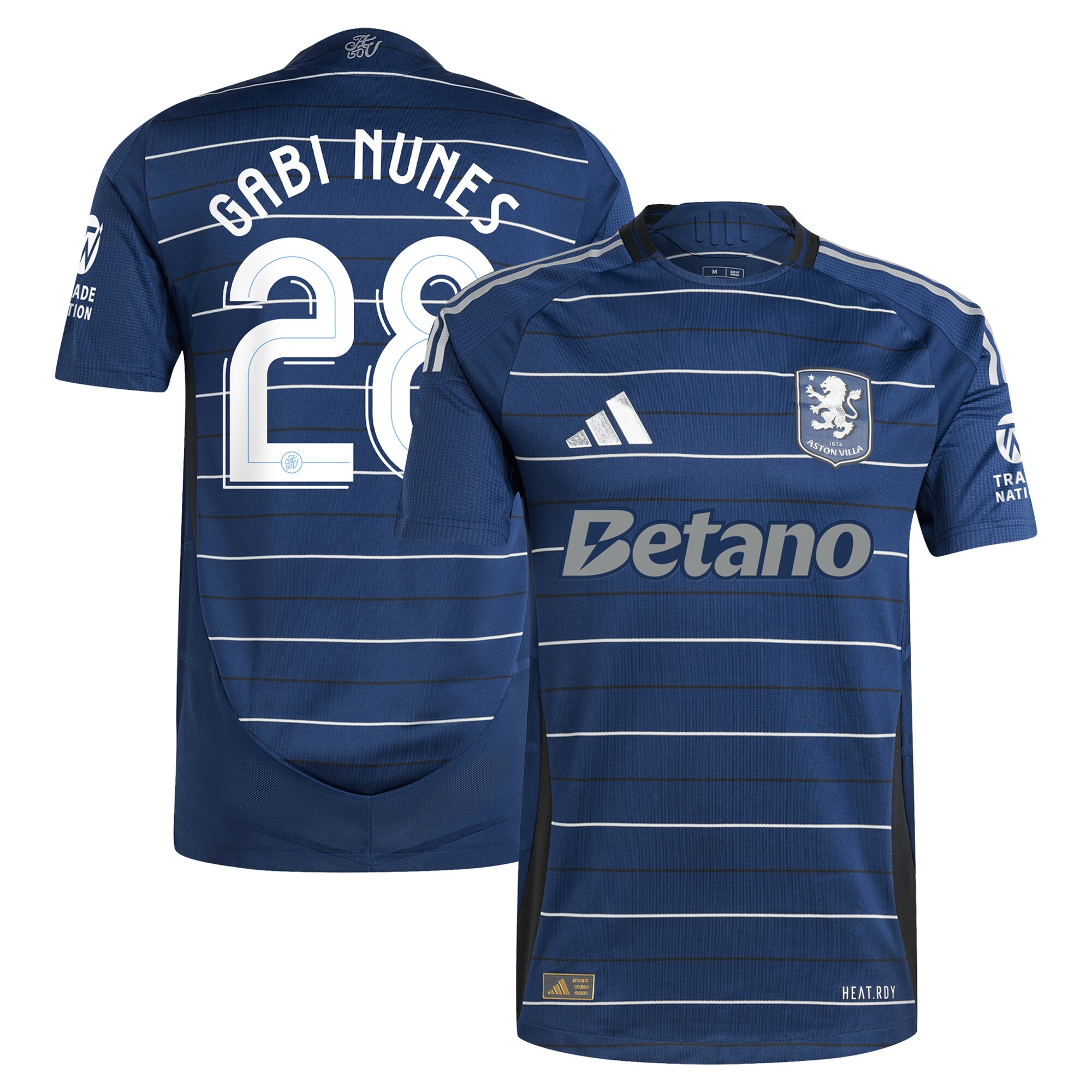 AVFC aston villa adidas third authentic shirt 2024-25 with gabi nunes 28 cup printing Collection | Official Aston Villa Kits and Apparel
