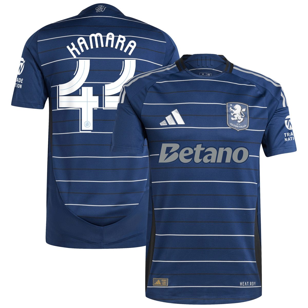AVFC aston villa adidas third authentic shirt 2024-25 with kamara 44 cup printing Collection | Official Aston Villa Kits and Apparel