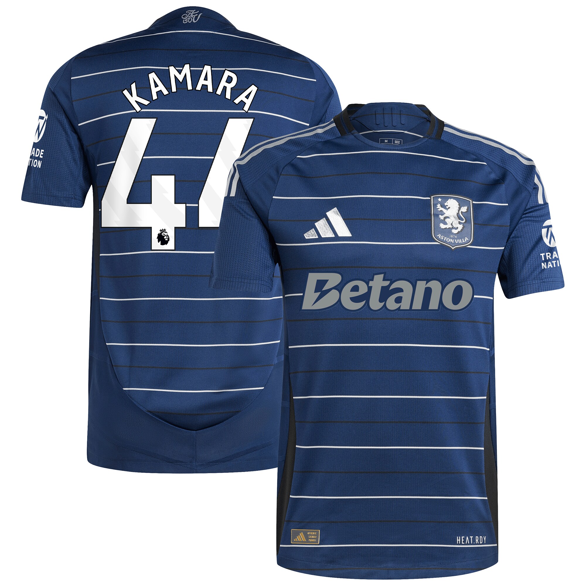 AVFC aston villa adidas third authentic shirt 2024-25 with kamara 44 printing Collection | Official Aston Villa Kits and Apparel
