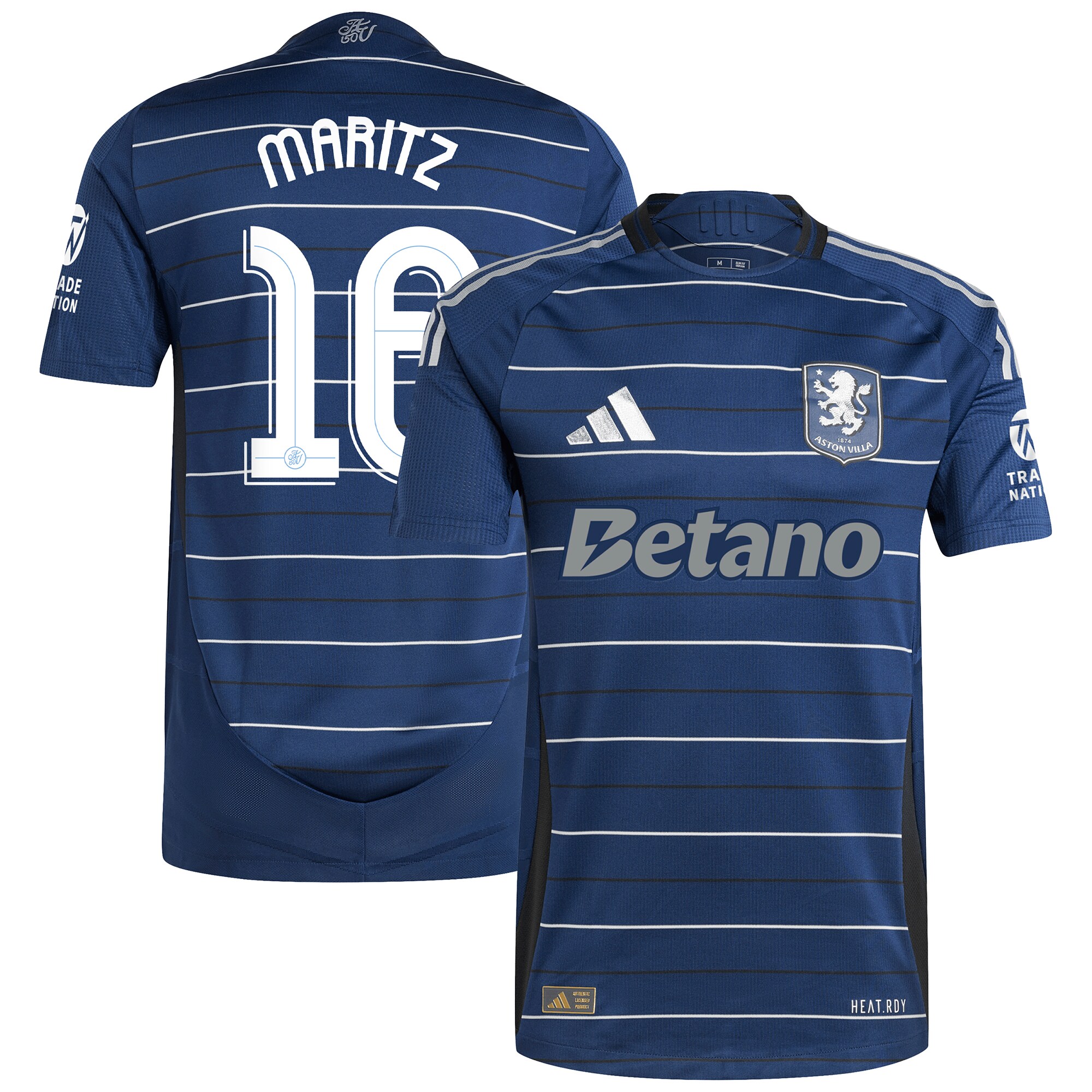 AVFC aston villa adidas third authentic shirt 2024-25 with maritz 16 cup printing Collection | Official Aston Villa Kits and Apparel