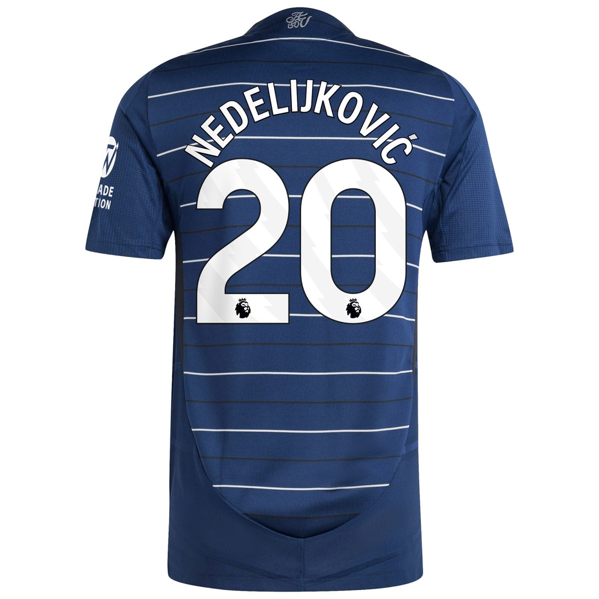AVFC aston villa adidas third authentic shirt 2024-25 with nedeljković 20 printing Collection | Official Aston Villa Kits and Apparel