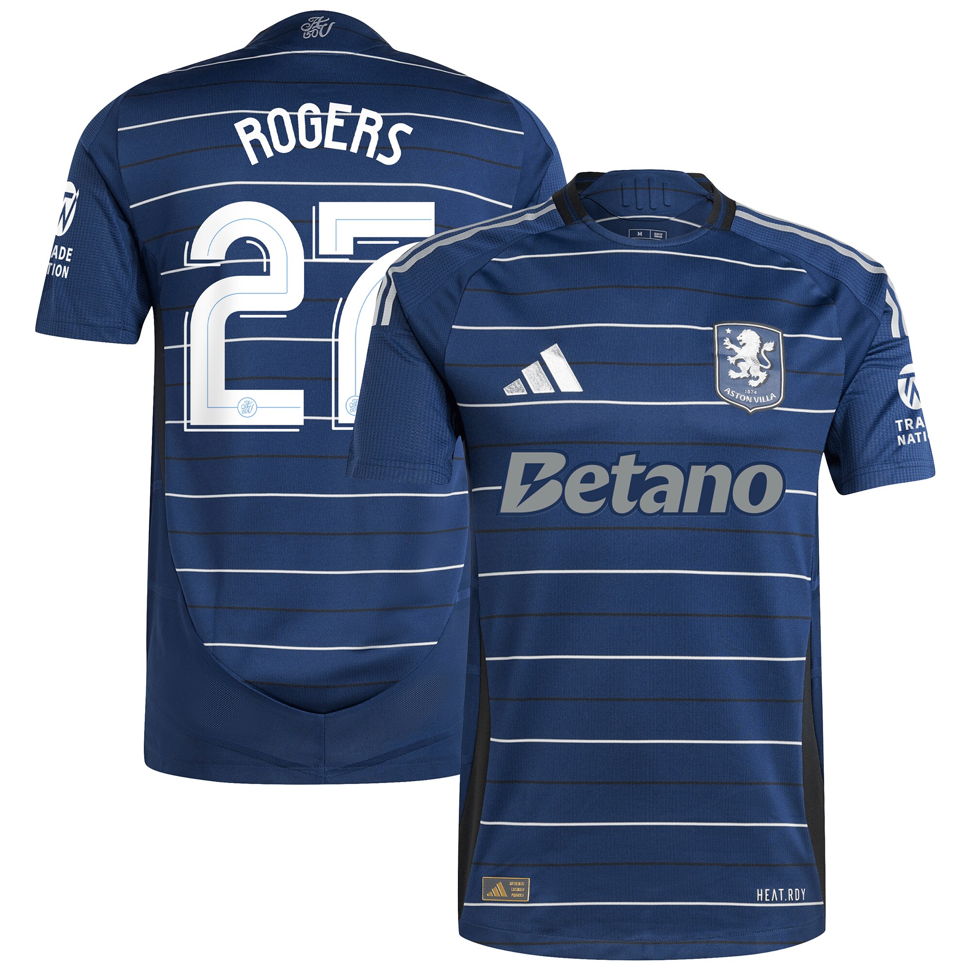 AVFC aston villa adidas third authentic shirt 2024-25 with rogers 27 cup printing Collection | Official Aston Villa Kits and Apparel