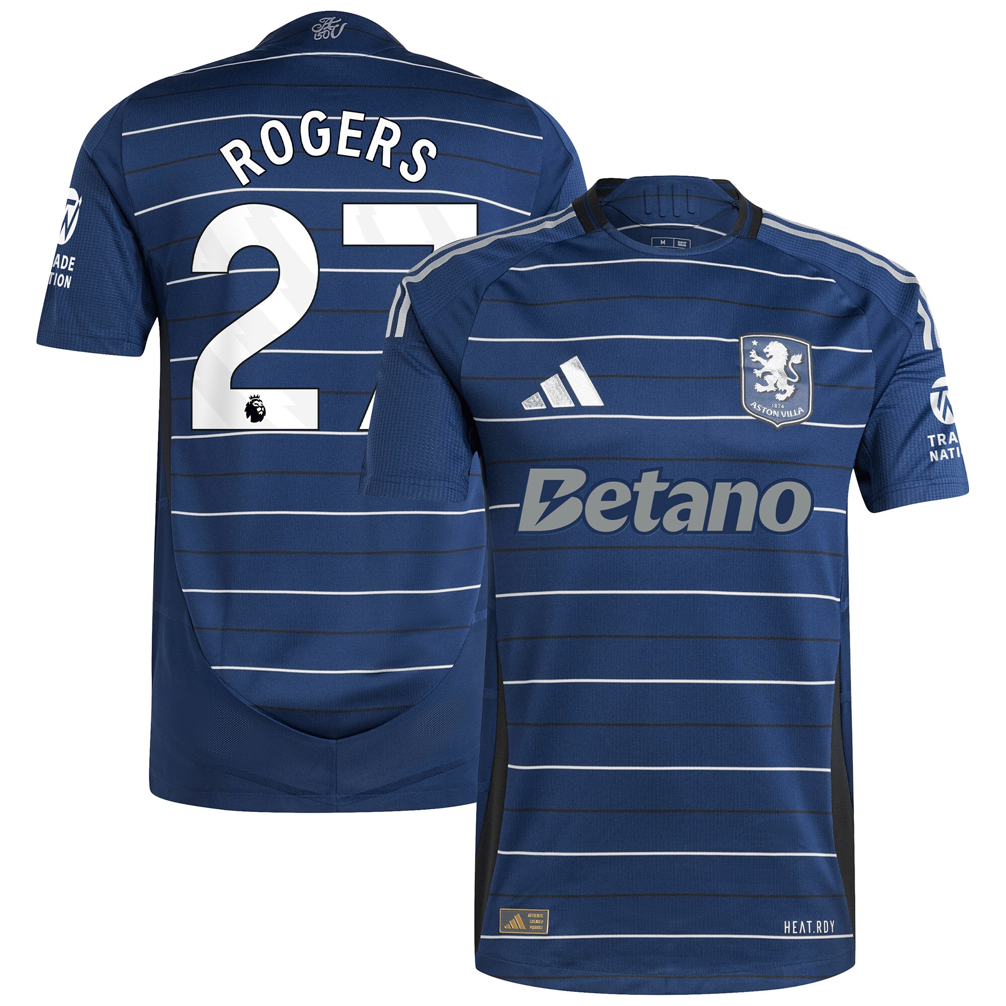 AVFC aston villa adidas third authentic shirt 2024-25 with rogers 27 printing Collection | Official Aston Villa Kits and Apparel