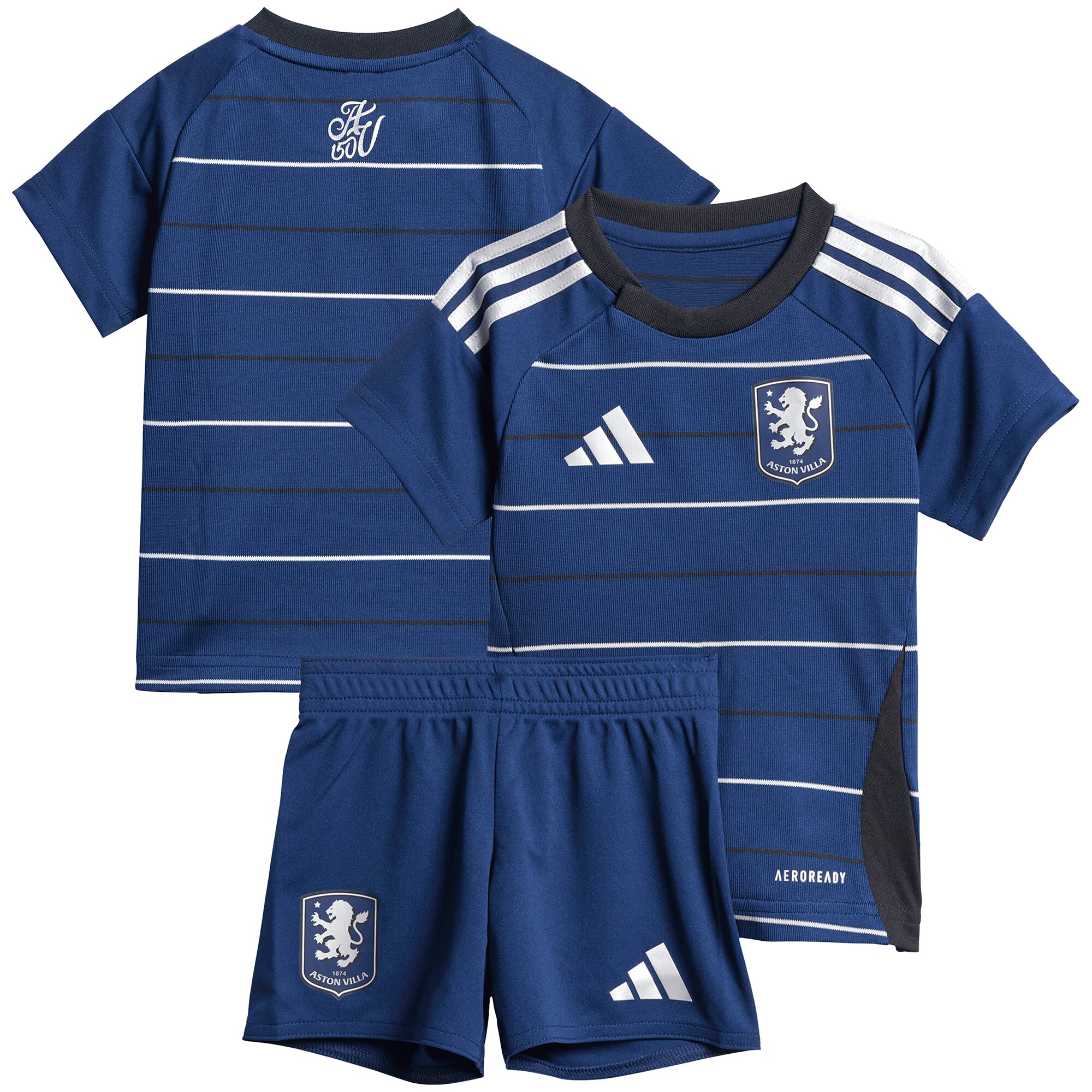 AVFC aston villa adidas third baby kit 2024-25 with custom printing Collection | Official Aston Villa Kits and Apparel
