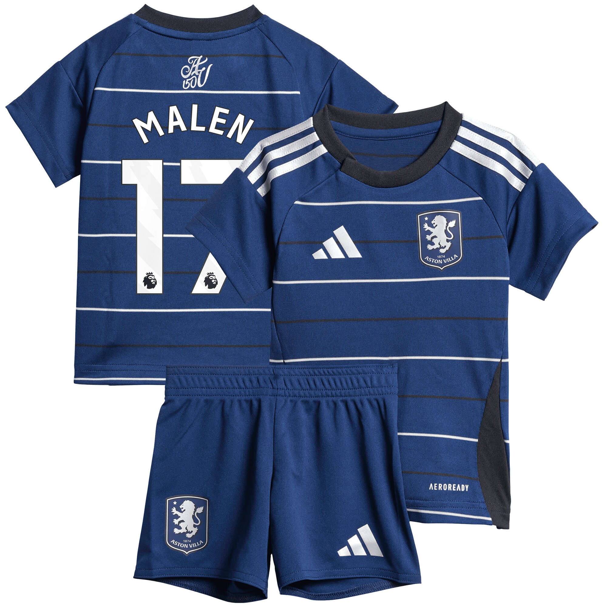 AVFC aston villa adidas third baby kit 2024-25 with malen 17 printing Collection | Official Aston Villa Kits and Apparel