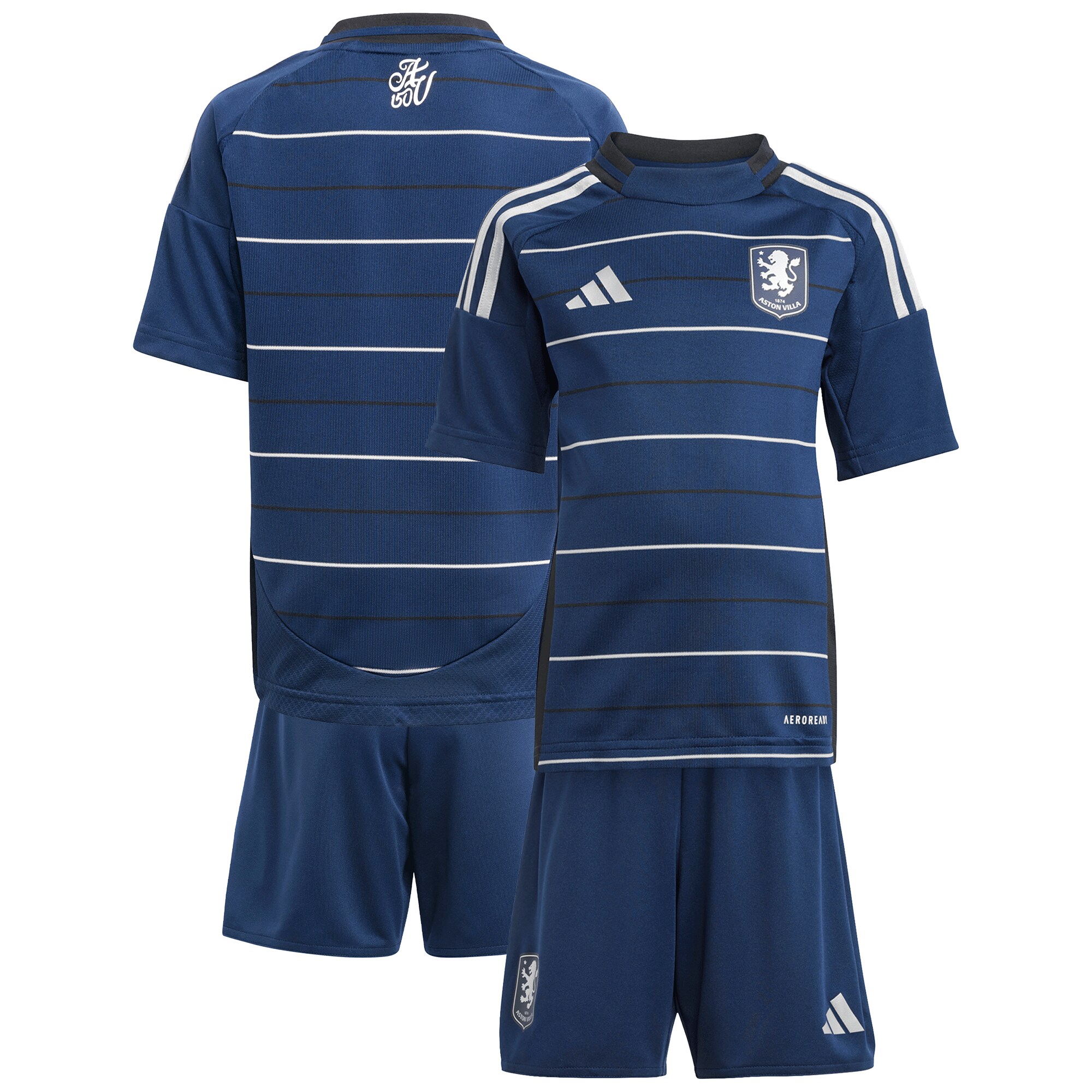 AVFC aston villa adidas third mini kit 2024-25 with custom printing Collection | Official Aston Villa Kits and Apparel