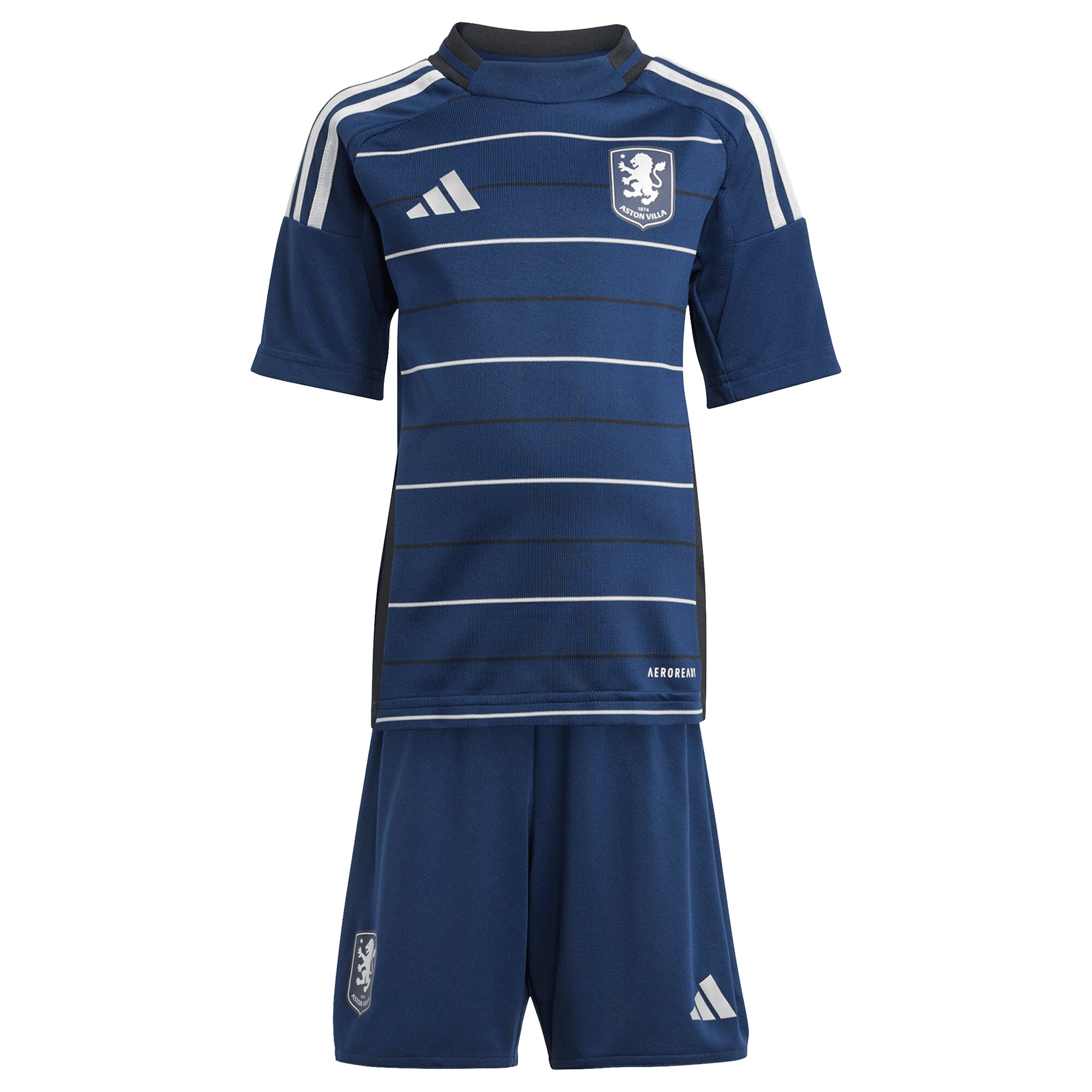AVFC aston villa adidas third mini kit 2024-25 with custom printing Collection | Official Aston Villa Kits and Apparel