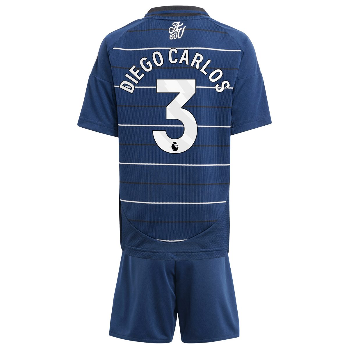 AVFC aston villa adidas third minikit 2024-25 with diego carlos 3 printing Collection | Official Aston Villa Kits and Apparel
