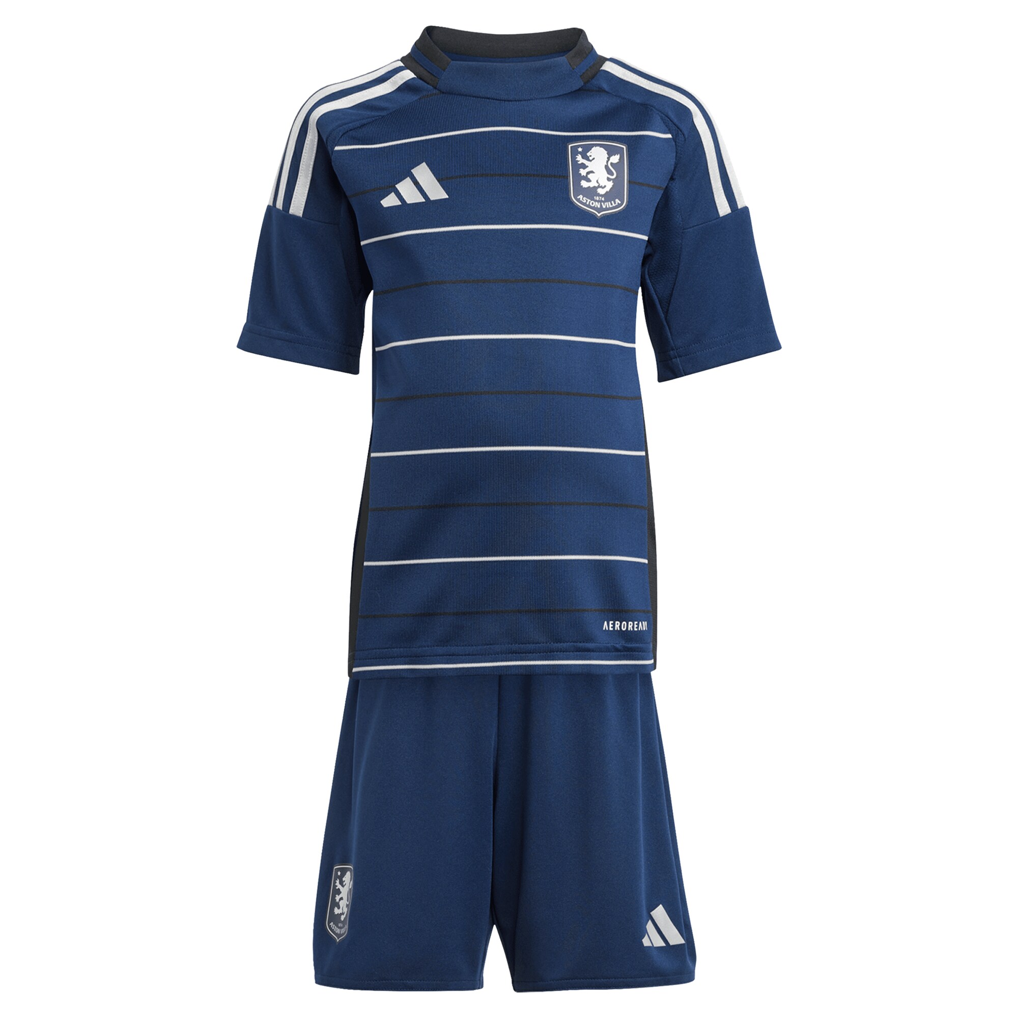AVFC aston villa adidas third minikit 2024-25 with disasi 3 printing Collection | Official Aston Villa Kits and Apparel