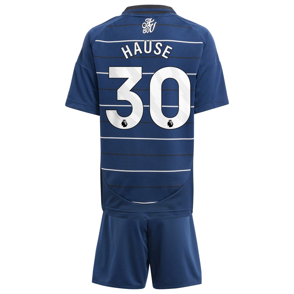 AVFC aston villa adidas third minikit 2024-25 with hause 30 printing Collection | Official Aston Villa Kits and Apparel