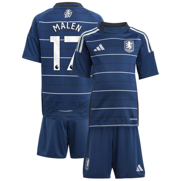 AVFC aston villa adidas third minikit 2024-25 with malen 17 printing Collection | Official Aston Villa Kits and Apparel