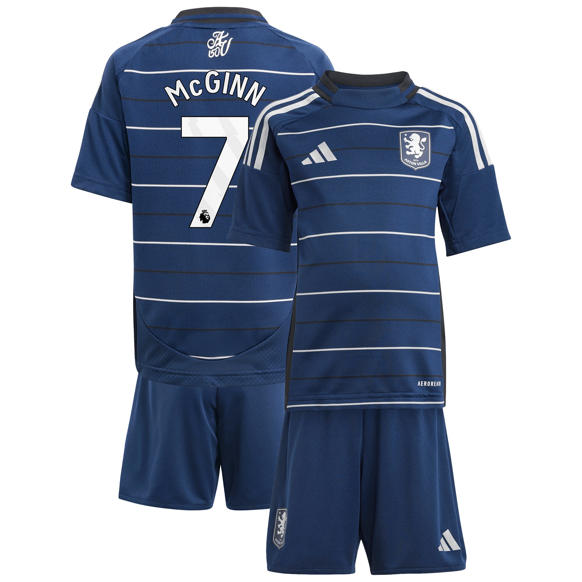 AVFC aston villa adidas third minikit 2024-25 with mcginn 7 printing Collection | Official Aston Villa Kits and Apparel