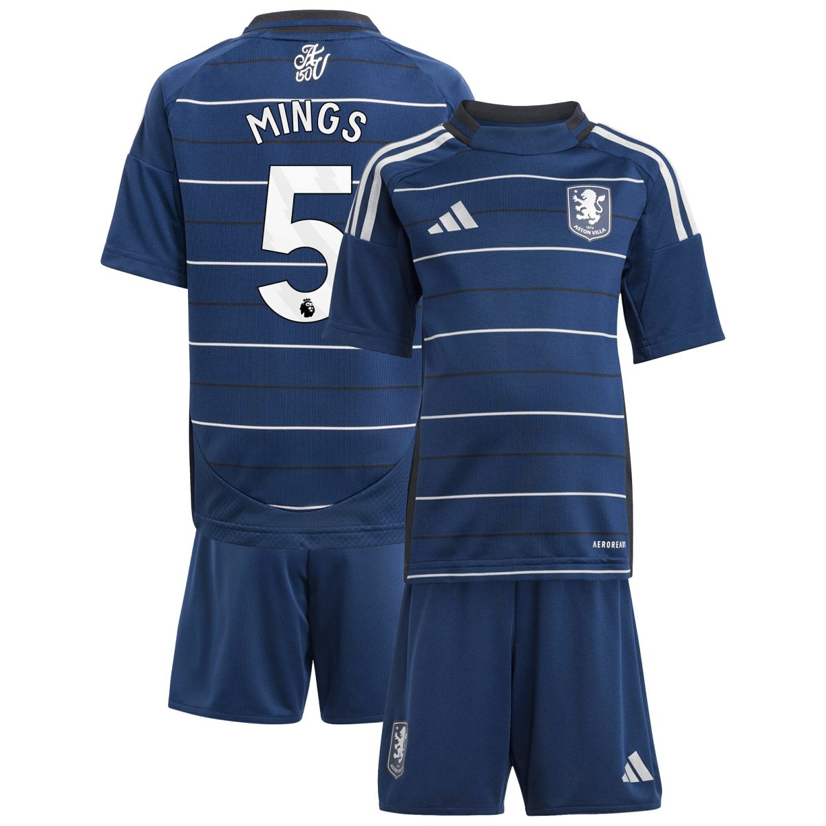 AVFC aston villa adidas third minikit 2024-25 with mings 5 printing Collection | Official Aston Villa Kits and Apparel