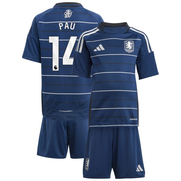 AVFC aston villa adidas third minikit 2024-25 with pau 14 printing Collection | Official Aston Villa Kits and Apparel