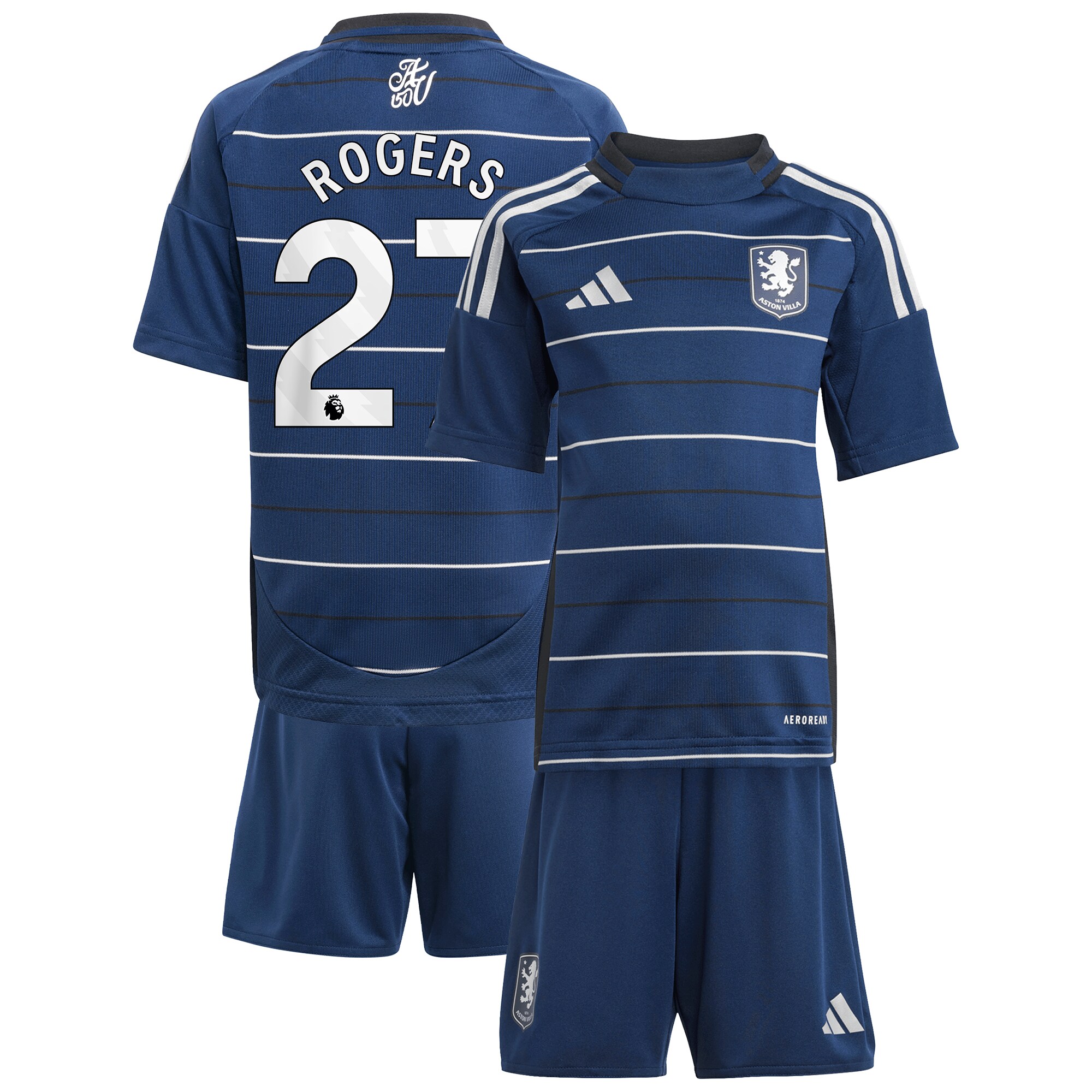 AVFC aston villa adidas third minikit 2024-25 with rogers 27 printing Collection | Official Aston Villa Kits and Apparel