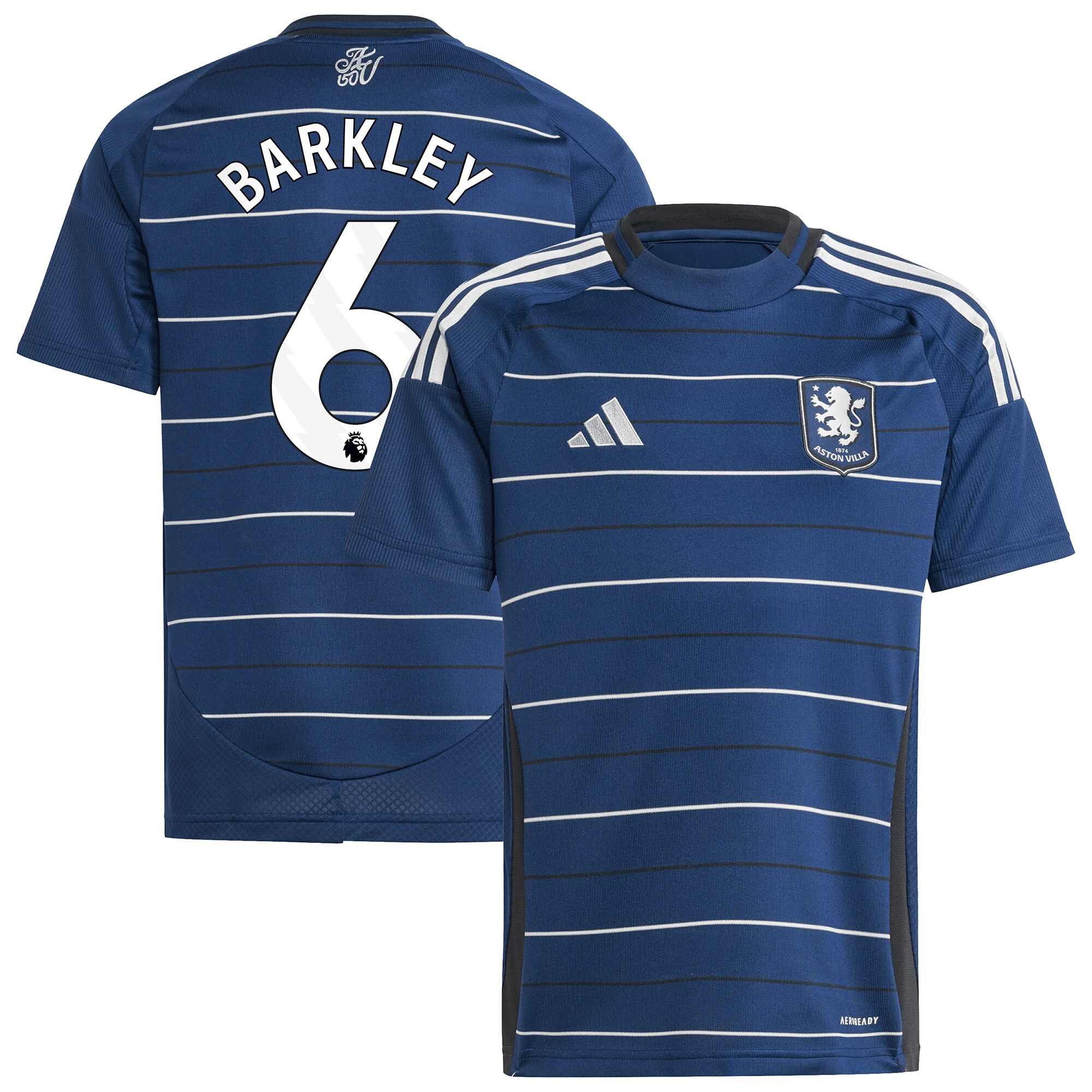AVFC aston villa adidas third shirt 2024-25 – kids with barkley 6 printing Collection | Official Aston Villa Kits and Apparel
