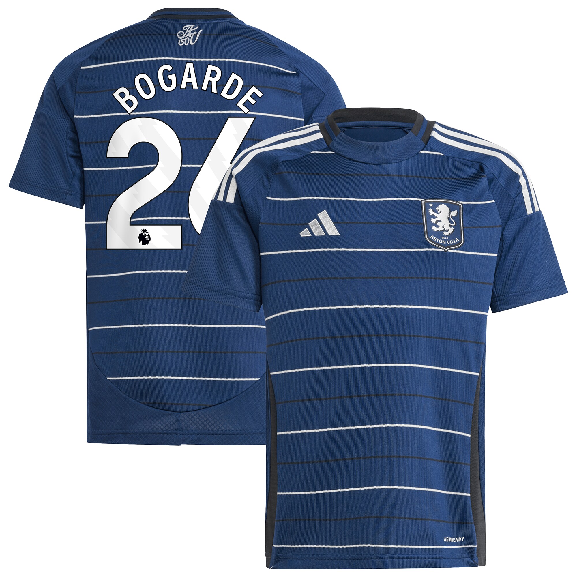 AVFC aston villa adidas third shirt 2024-25 – kids with bogarde 26 printing Collection | Official Aston Villa Kits and Apparel