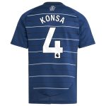 AVFC aston villa adidas third shirt 2024-25 – kids with konsa 4 printing Collection | Official Aston Villa Kits and Apparel