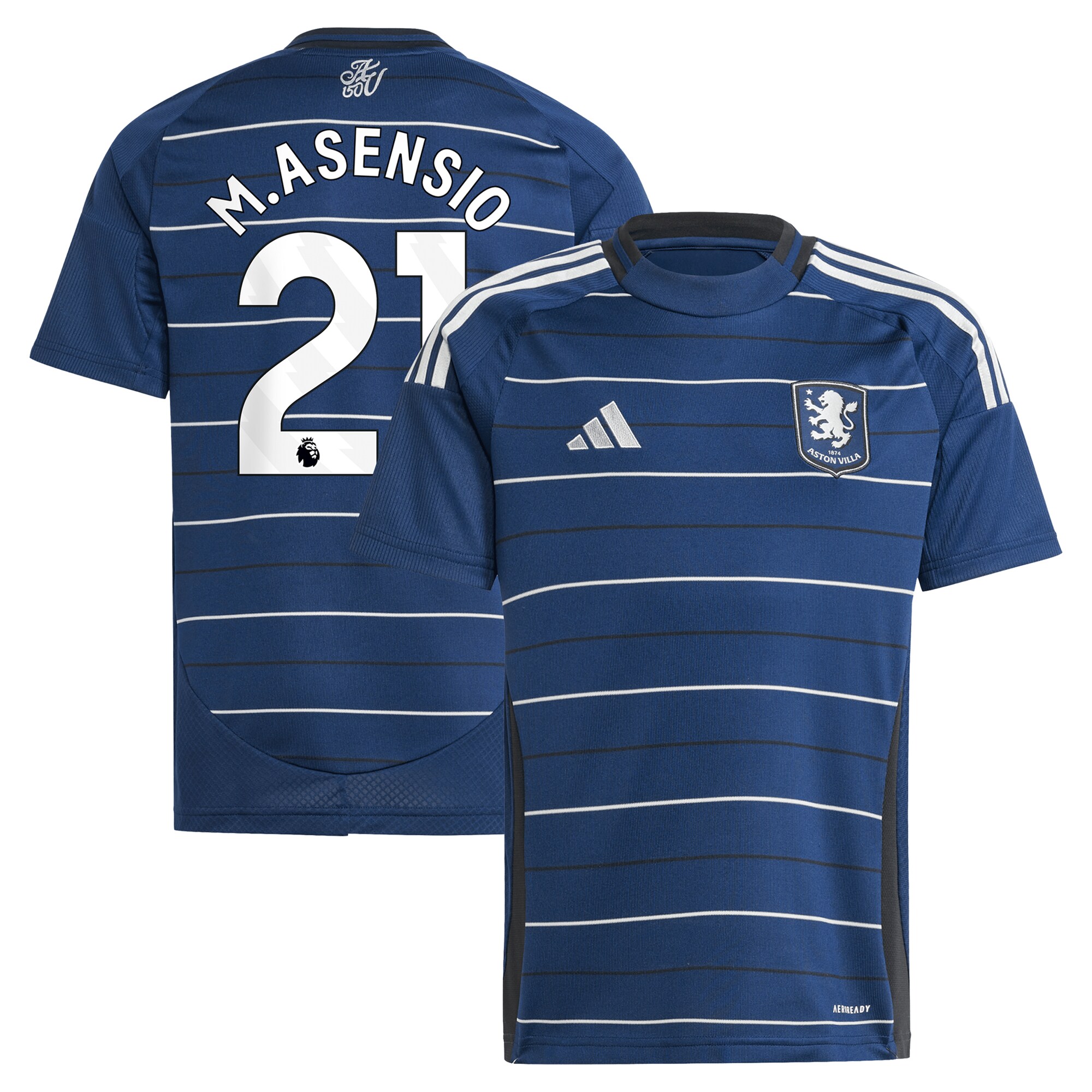 AVFC aston villa adidas third shirt 2024-25 – kids with m.asensio 21 printing Collection | Official Aston Villa Kits and Apparel