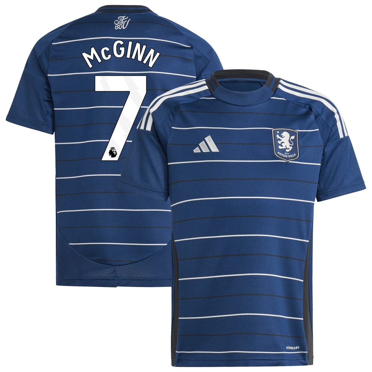 AVFC aston villa adidas third shirt 2024-25 – kids with mcginn 7 printing Collection | Official Aston Villa Kits and Apparel