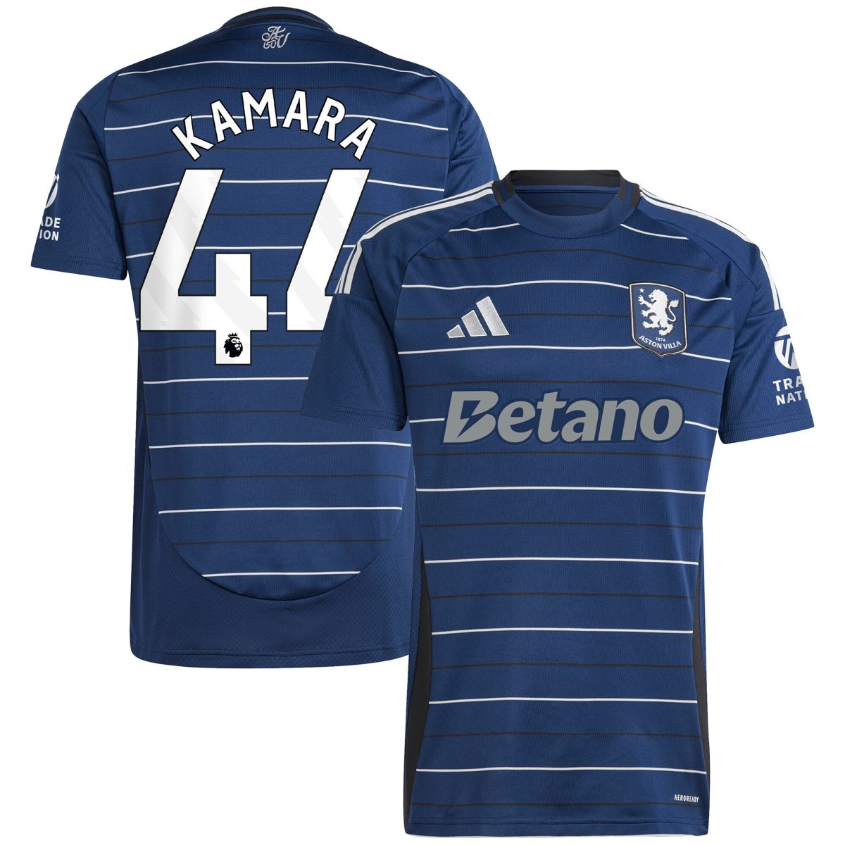 AVFC aston villa adidas third shirt 2024-25 with kamara 44 printing Collection | Official Aston Villa Kits and Apparel