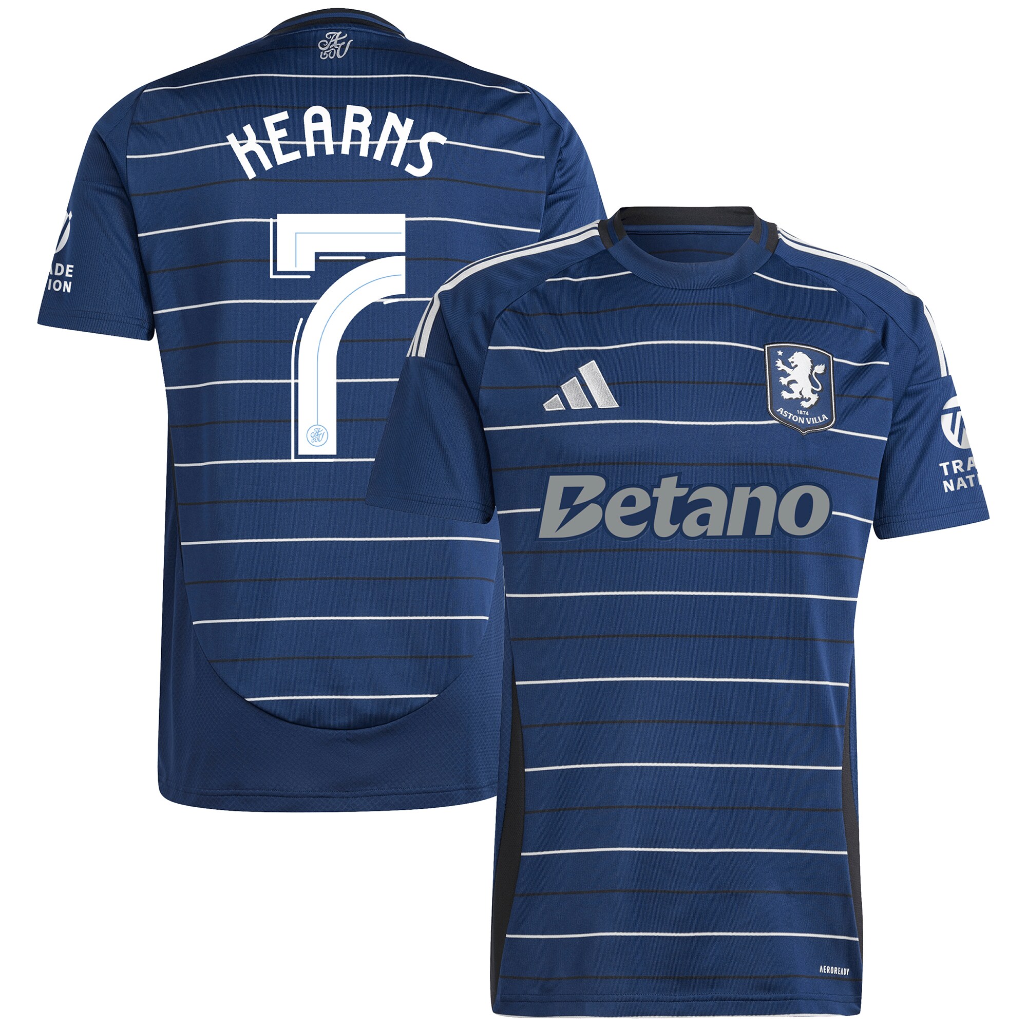 AVFC aston villa adidas third shirt 2024-25 with kearns 7 cup printing Collection | Official Aston Villa Kits and Apparel