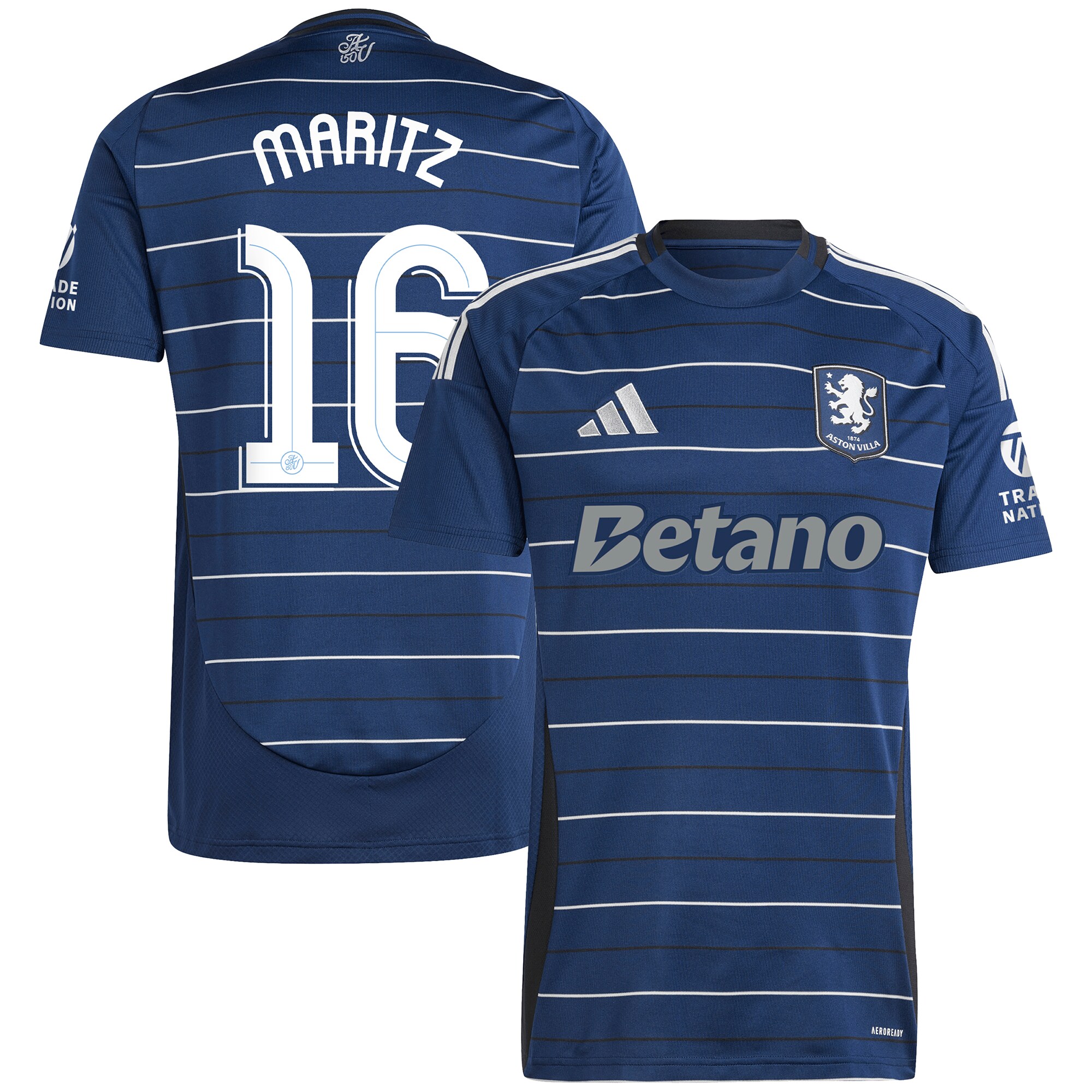 AVFC aston villa adidas third shirt 2024-25 with maritz 16 cup printing Collection | Official Aston Villa Kits and Apparel
