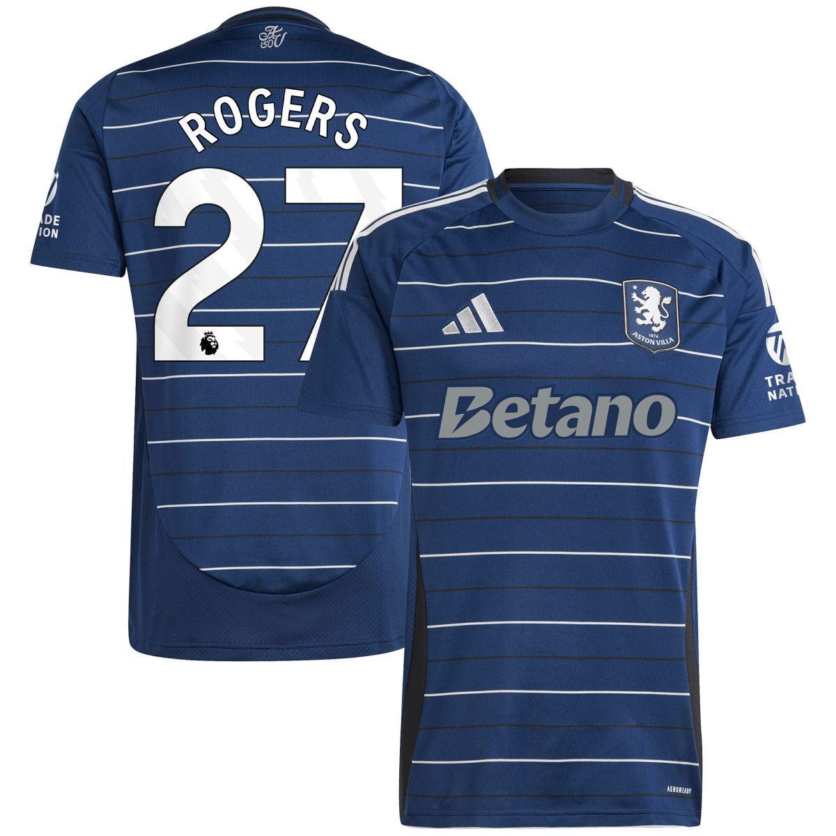 AVFC aston villa adidas third shirt 2024-25 with rogers 27 printing Collection | Official Aston Villa Kits and Apparel