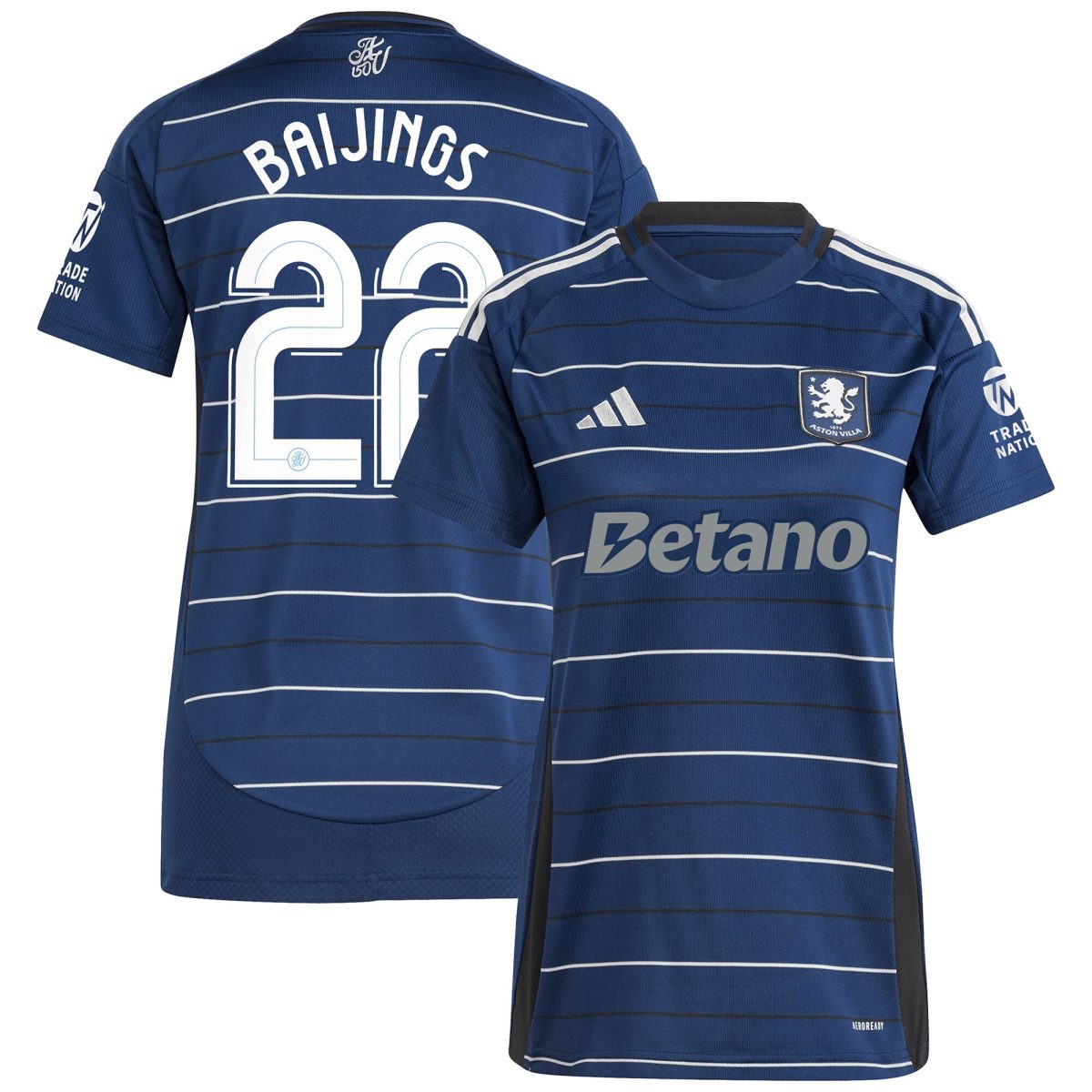 AVFC aston villa adidas third shirt 2024-25 – womens with baijings 22 cup printing Collection | Official Aston Villa Kits and Apparel