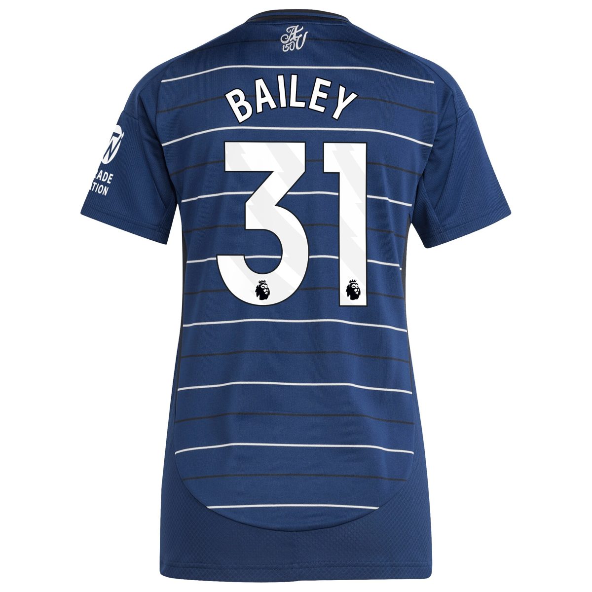 AVFC aston villa adidas third shirt 2024-25 – womens with bailey 31 printing Collection | Official Aston Villa Kits and Apparel