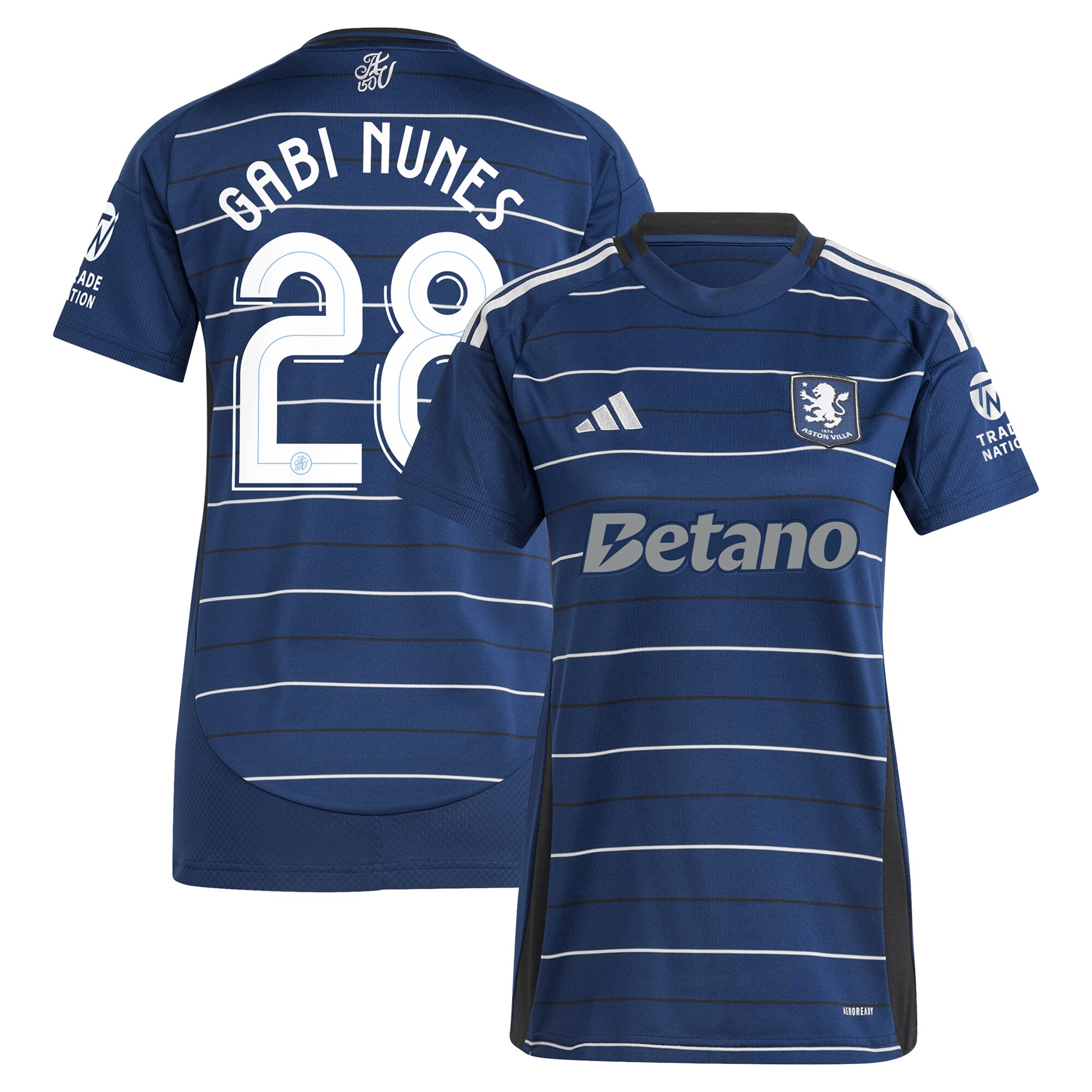 AVFC aston villa adidas third shirt 2024-25 – womens with gabi nunes 28 cup printing Collection | Official Aston Villa Kits and Apparel
