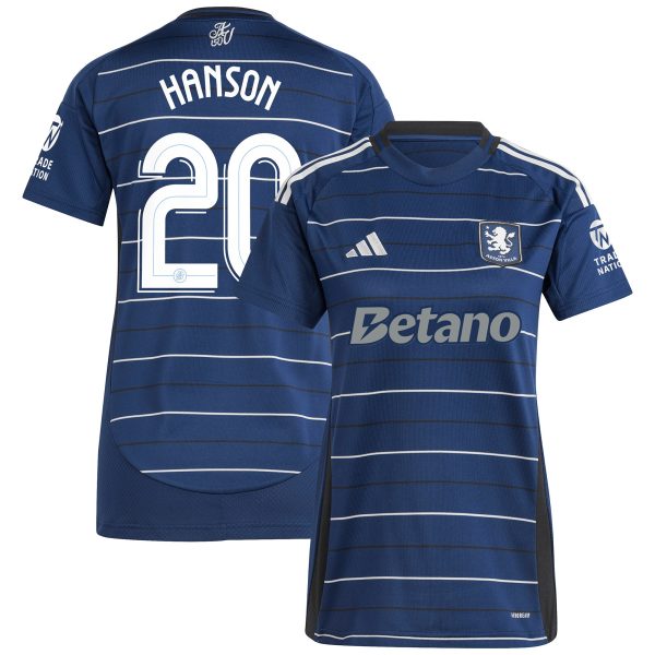 AVFC aston villa adidas third shirt 2024-25 – womens with hanson 20 cup printing Collection | Official Aston Villa Kits and Apparel