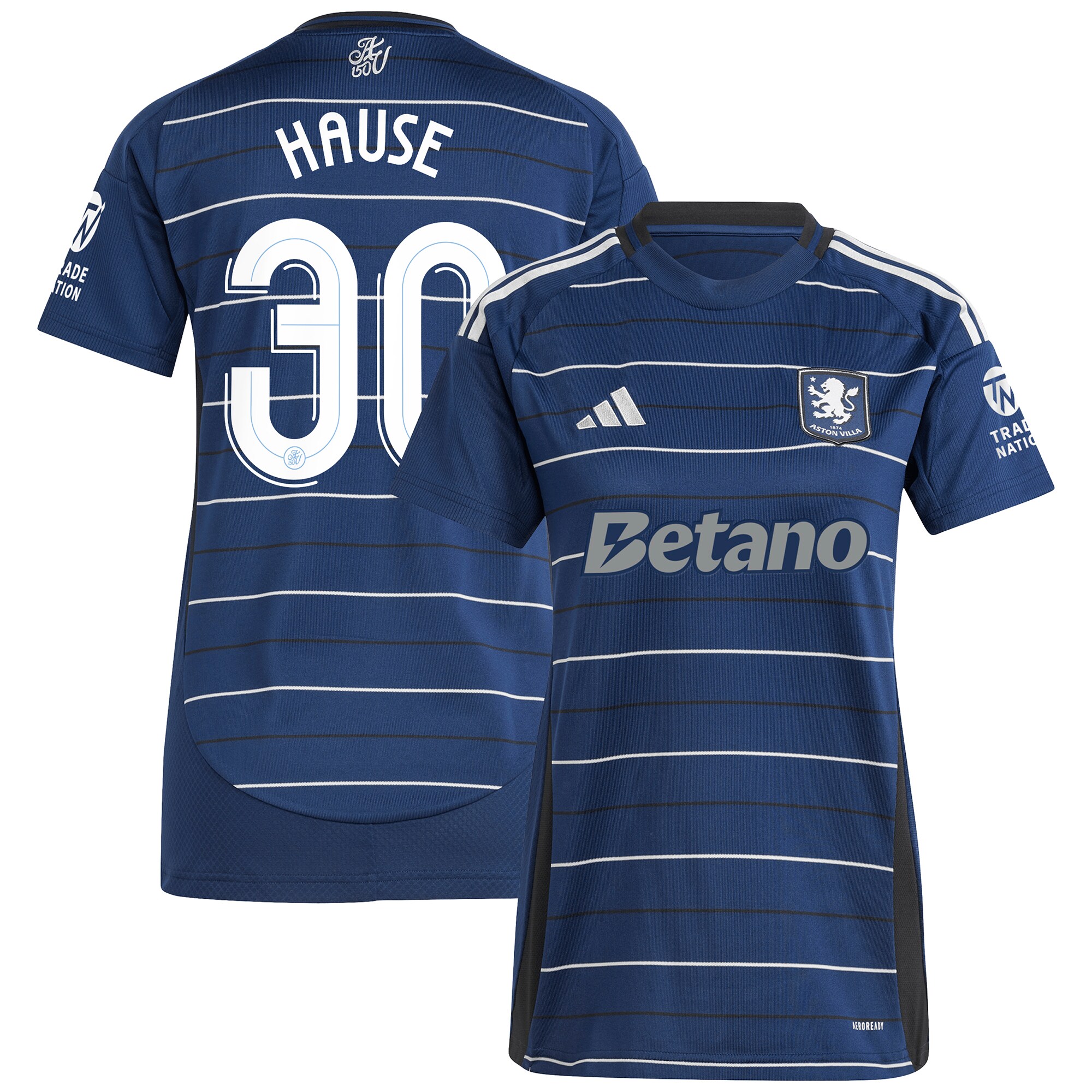 AVFC aston villa adidas third shirt 2024-25 – womens with hause 30 cup printing Collection | Official Aston Villa Kits and Apparel