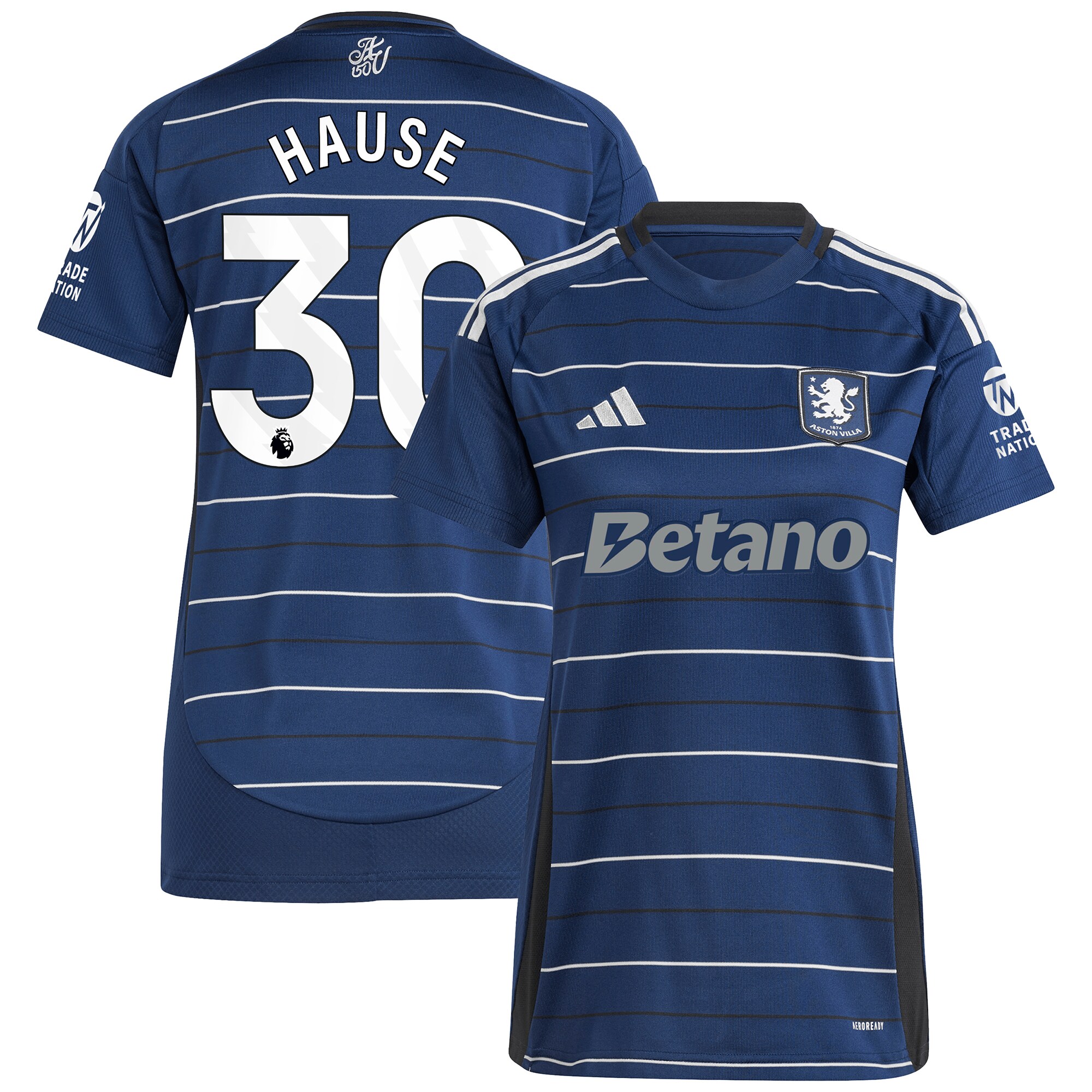 AVFC aston villa adidas third shirt 2024-25 – womens with hause 30 printing Collection | Official Aston Villa Kits and Apparel
