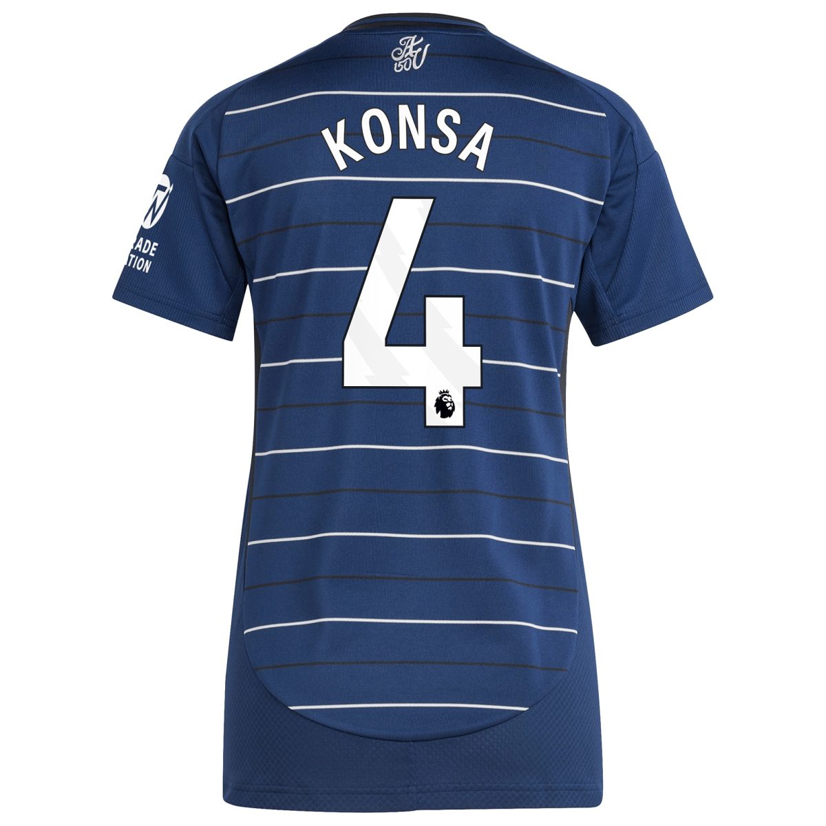 AVFC aston villa adidas third shirt 2024-25 – womens with konsa 4 printing Collection | Official Aston Villa Kits and Apparel