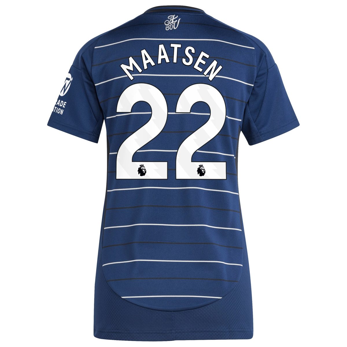 AVFC aston villa adidas third shirt 2024-25 – womens with maatsen 22 printing Collection | Official Aston Villa Kits and Apparel