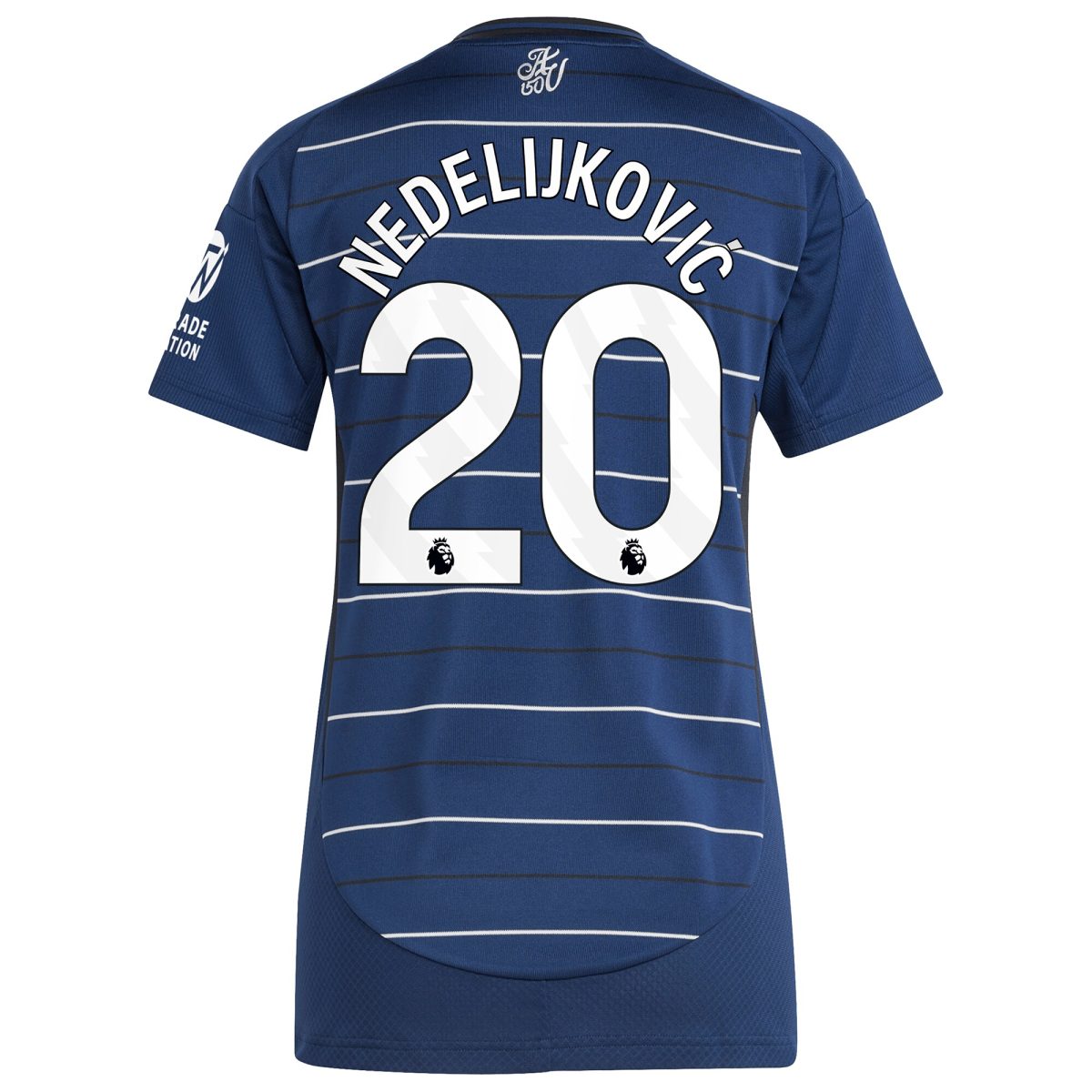 AVFC aston villa adidas third shirt 2024-25 – womens with nedeljković 20 printing Collection | Official Aston Villa Kits and Apparel