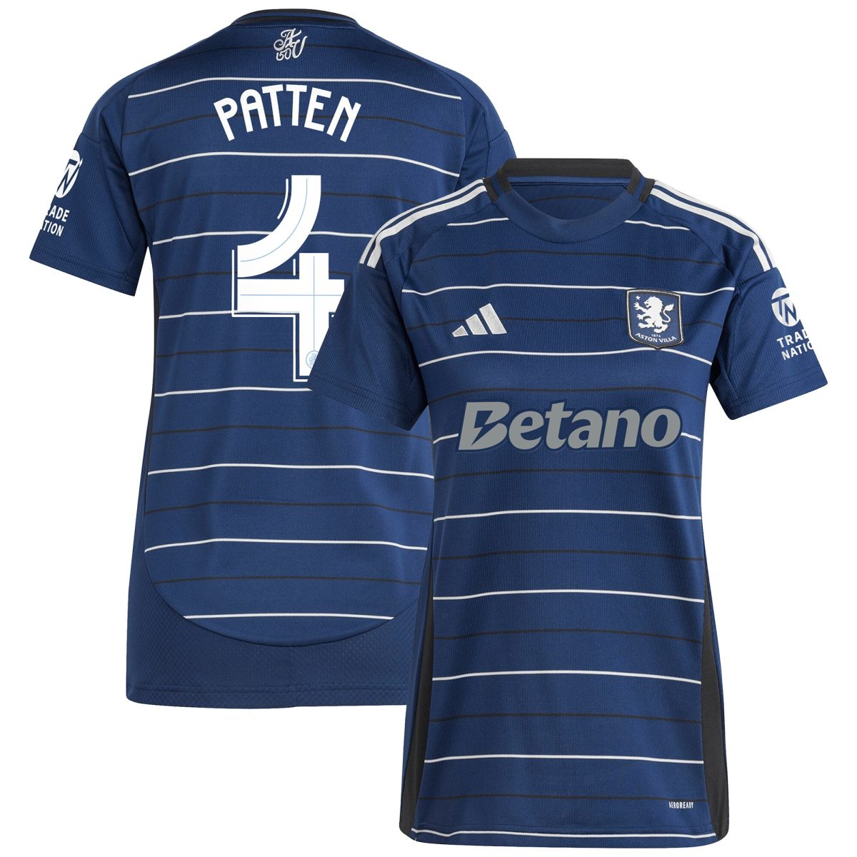 AVFC aston villa adidas third shirt 2024-25 – womens with patten 4 cup printing Collection | Official Aston Villa Kits and Apparel