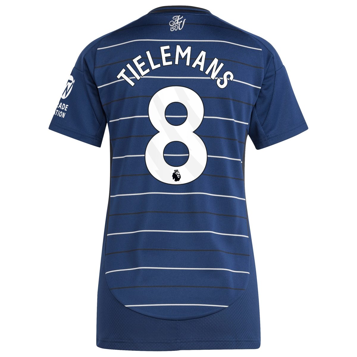 AVFC aston villa adidas third shirt 2024-25 – womens with tielemans 8 printing Collection | Official Aston Villa Kits and Apparel