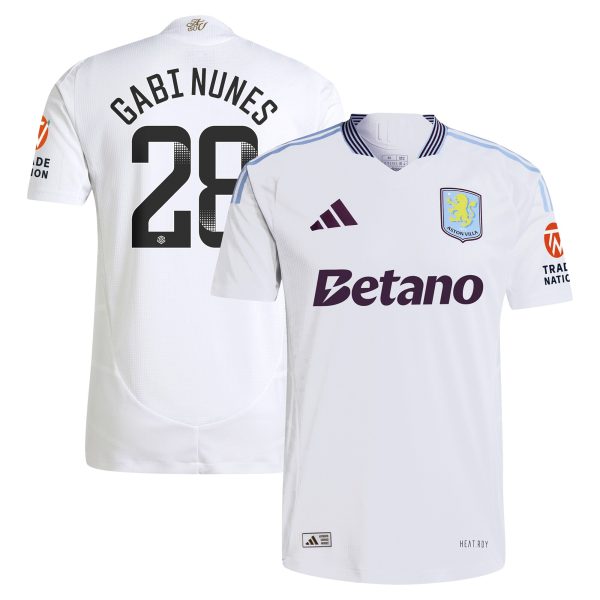 AVFC aston villa adidas wsl away authentic shirt 2024-25 with gabi nunes 28 printing Collection | Official Aston Villa Kits and Apparel