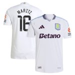 AVFC aston villa adidas wsl away authentic shirt 2024-25 with maritz 16 printing Collection | Official Aston Villa Kits and Apparel