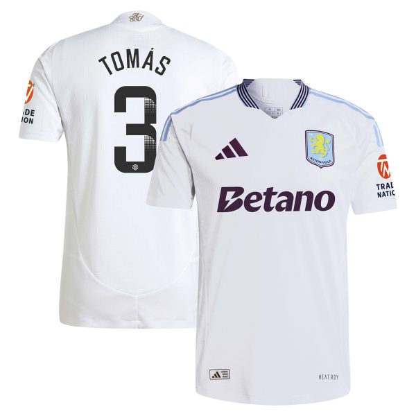 AVFC aston villa adidas wsl away authentic shirt 2024-25 with tomás 3 printing Collection | Official Aston Villa Kits and Apparel
