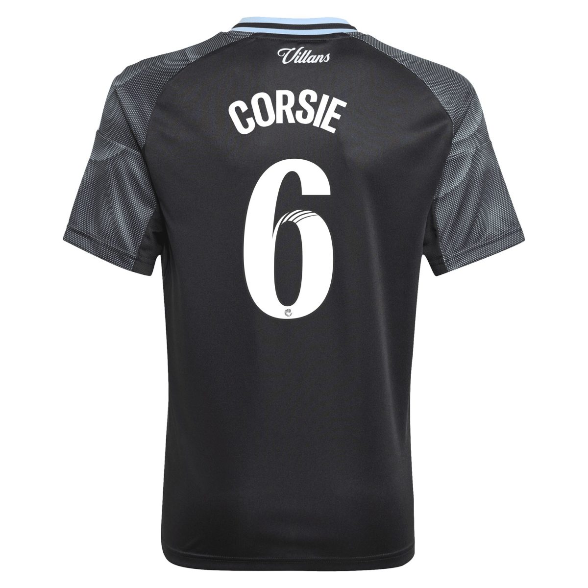 AVFC aston villa adidas wsl away shirt 2025-26 – kids with corsie 6 printing Collection | Official Aston Villa Kits and Apparel