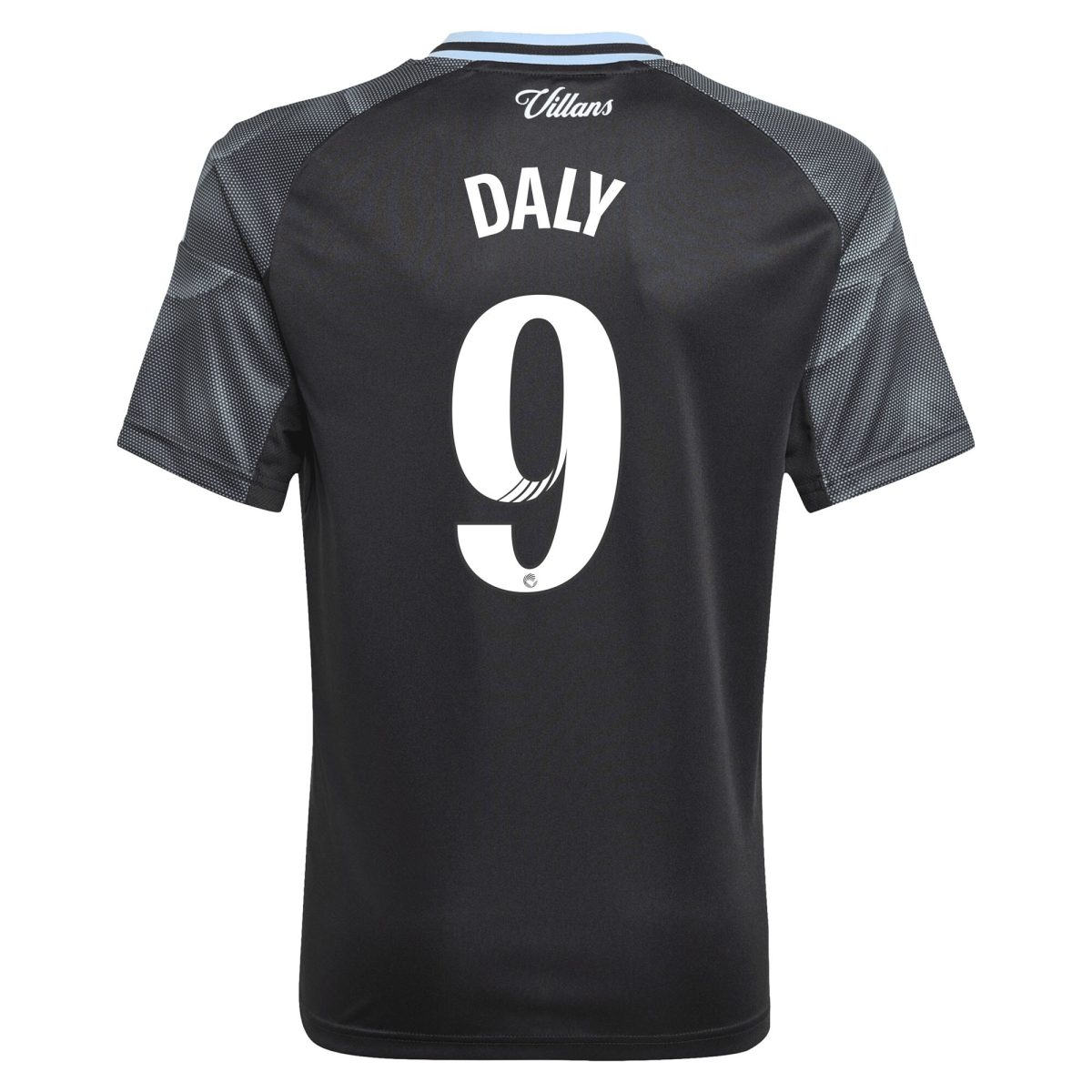 AVFC aston villa adidas wsl away shirt 2025-26 – kids with daly 9 printing Collection | Official Aston Villa Kits and Apparel